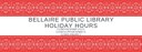 closed holiday hours