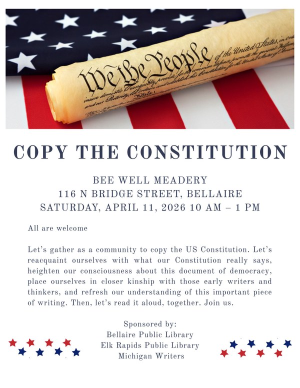 Copy the Constitution event image of rolled up constitution on top of American flag
