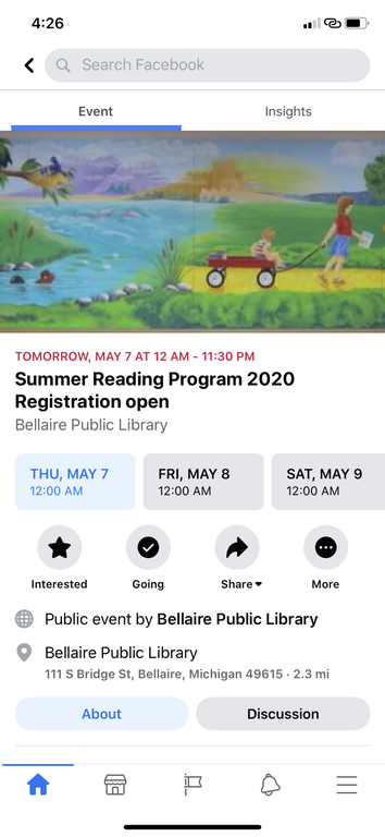 Facebook summer reading program
