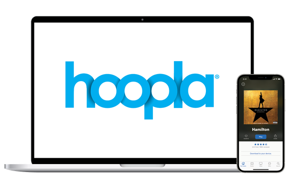 Hoopla digital library logo