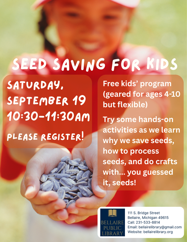 Seed Saving Class For Kids