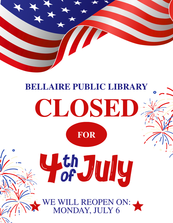 Closed July 4th