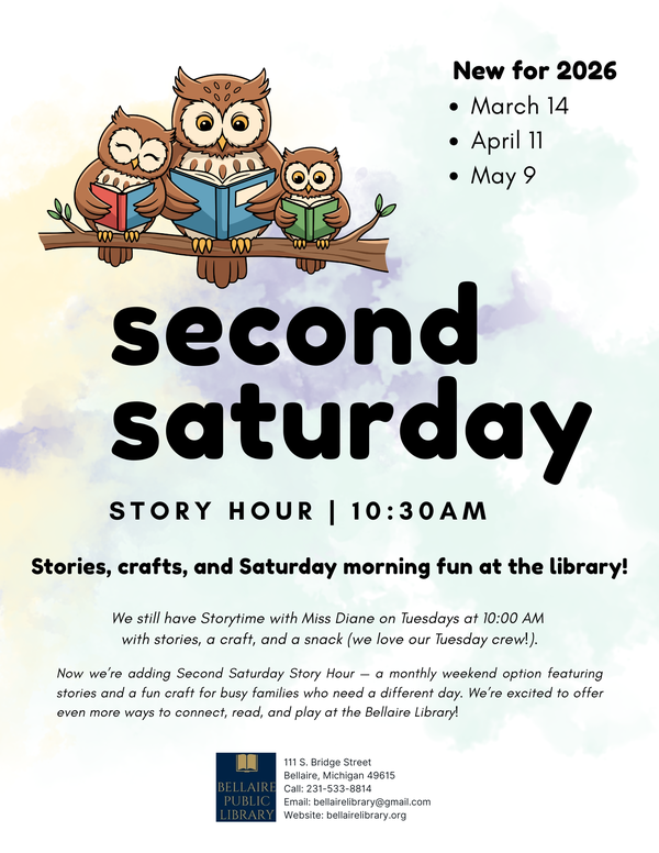 Bonus Story Hour on the Second Saturday of March, April, May